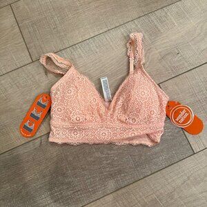 WONDER NATION GIRLS PEACH CONVERTIBLE BRALETTE NEW SIZE SMALL